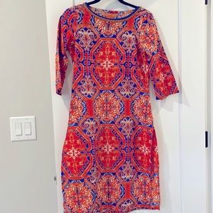 W brand orange long kurti tunic top